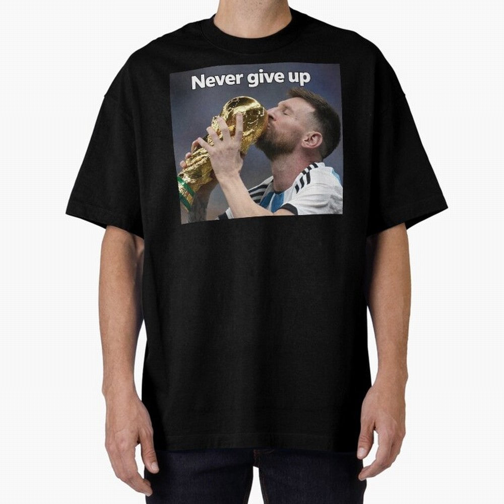 Messi Oversized T-Shirt Celebrate Every Goal in Match Day Hype around FIFA World Cup 2026 USA Canada Mexico, Neymar, Haaland and Cristiano Ronaldo, Argentina, Global Supporter Spirit, Legendary Goals, National Colors and Tournament Celebration;