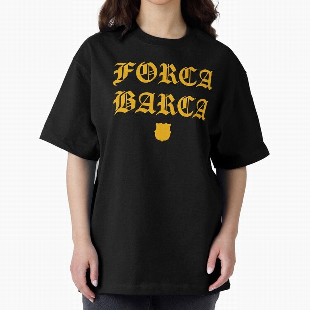 Forca Barca Oversized T-Shirt Turn Football Passion into Match Day Hype around FIFA World Cup 2026 USA Canada Mexico, Mbappe and Neymar, Netherlands, Worldwide Fan Energy, Dramatic Goals, Stadium Lights and Championship Celebrations; Great for