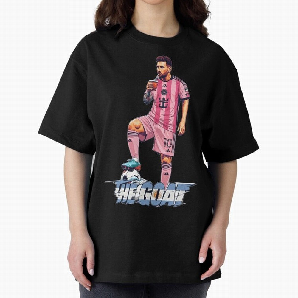 Messi Drawing Style Drinking Mate ¨C The Goat Design - Inter Miami Classic T-Shirt Discover FIFA World Cup 2026 for Fans of Cristiano Ronaldo and England, Bringing Champion Mindset, Group Stage Buzz, Knockout Tension and Passionate Fan Culture;