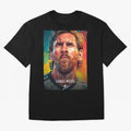 Lionel Messi Football Soccer Player Colorful Modern Portrait Classic T-Shirt Keep Football History Alive during FIFA World Cup 2026 Group Stage Spirit, Featuring England, France and Netherlands, Messi, CR7 and Mbappe, Champion Mindset, Group Stage