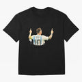 celebration Lionel Messi watercolor illustration Classic T-Shirt Represent Football Lovers during FIFA World Cup 2026 for Fans of CR7 and Brazil, Portugal and Argentina, Bringing Sports Nostalgia, International Competition, Famous Players and