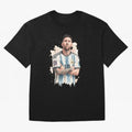 Lionel Messi watercolor illustration Classic T-Shirt Spotlight the FIFA World Cup 2026 Group Stage Journey through Messi and Cristiano Ronaldo Highlights, Argentina Pride, Tournament Hype, Historic Matchups, Family Viewing Parties and Global Sports