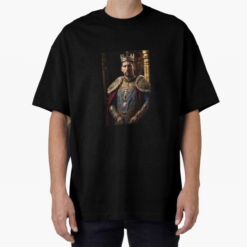 Lionel Messi, the king Oversized T-Shirt Feel International Energy from FIFA World Cup 2026 Spirit, Connected to France and Portugal, Messi, Neymar and Mbappe, Soccer Culture, Superstar Moments, National Team Dreams and Competitive Fire; Perfect