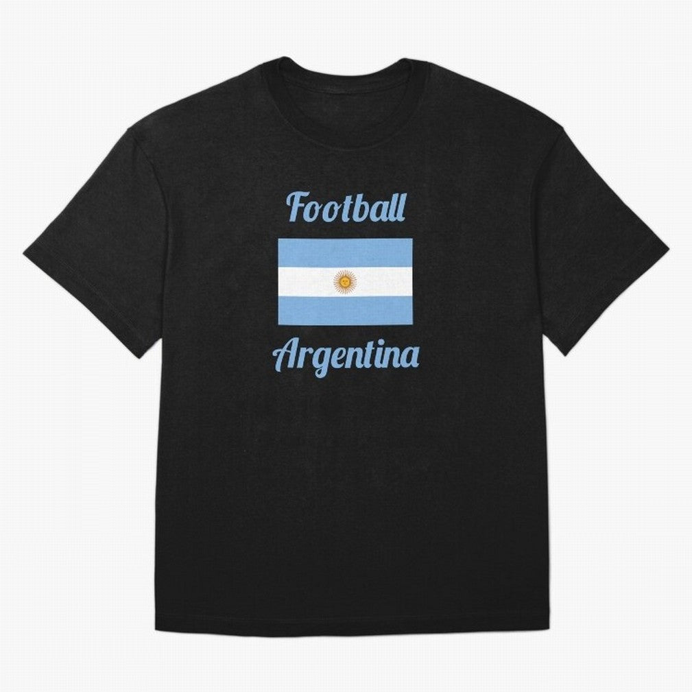 Argentina Football Flag ¨C Albiceleste Soccer Supporter Classic T-Shirt Represent the Passion of Global Football Passion for FIFA World Cup 2026, Inspired by Neymar, Haaland and Cristiano Ronaldo, France and Portugal, Championship Spirit, Famous