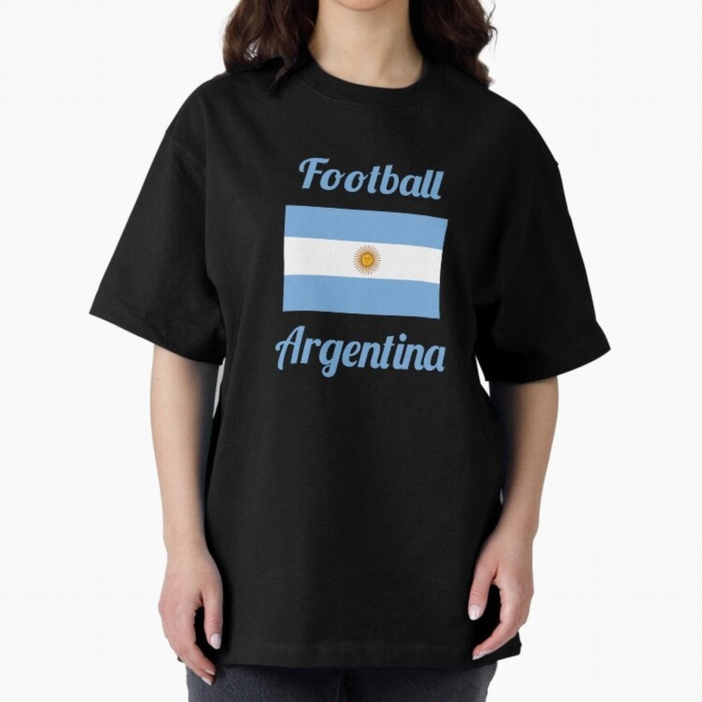 Argentina Football Flag ¨C Albiceleste Soccer Supporter Classic T-Shirt Represent the Passion of Global Football Passion for FIFA World Cup 2026, Inspired by Neymar, Haaland and Cristiano Ronaldo, France and Portugal, Championship Spirit, Famous