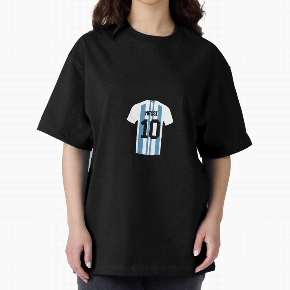 Lionel Messi Number 10 Jersey Illustration Classic T-Shirt Share FIFA World Cup 2026 Group Stage for Fans of CR7 and Messi and Germany, Bringing Soccer Culture, Superstar Moments, National Team Dreams and Competitive Fire; Great for Watch Parties,
