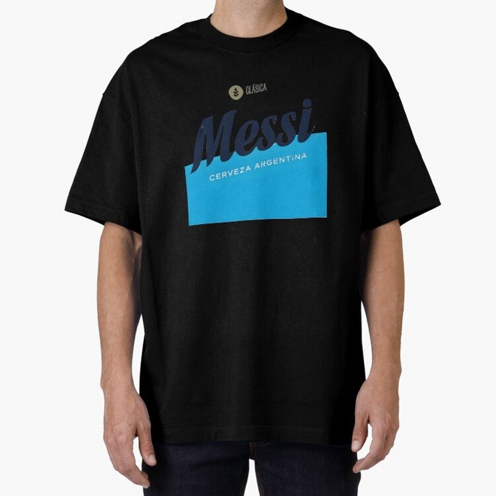 Messi Cerveza Argentina Parody Sticker Classic T-Shirt Keep Football History Alive during the FIFA World Cup 2026 Journey through Messi and Cristiano Ronaldo Highlights, Brazil, Portugal and Argentina Pride, Football Festival Excitement, Trophy