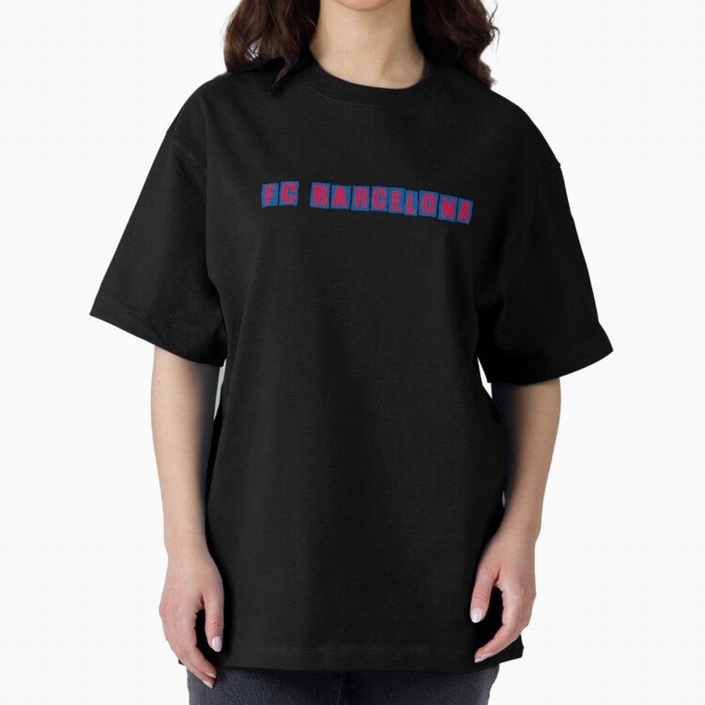 fc barcelona Oversized T-Shirt Bring World Football Passion into FIFA World Cup 2026 Group Stage Connected to Messi, CR7 and Mbappe, England Energy, Football Festival Excitement, Trophy Ambitions, Country Rivalries and Star Player Buzz; Great for