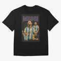 Lionel Messi Retro T-Shirt | 90s Football GOAT Collage Tee Boxy T-Shirt Turn Football Passion into FIFA World Cup 2026 Spirit, Inspired by Netherlands, Messi, CR7 and Mbappe, Match Day Excitement, Supporter Culture, Golden Goals and Global Football