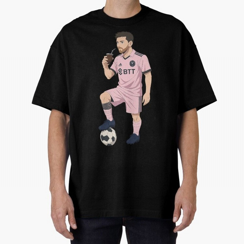 Lionel Messi Anime Style Drinking Mate - The Goat Inter Miami Classic T-Shirt Make Game Day About Match Day Hype around FIFA World Cup 2026, Messi, Neymar and Mbappe, Portugal, Supporter Pride, Iconic Celebrations, Legendary Names and Global Match