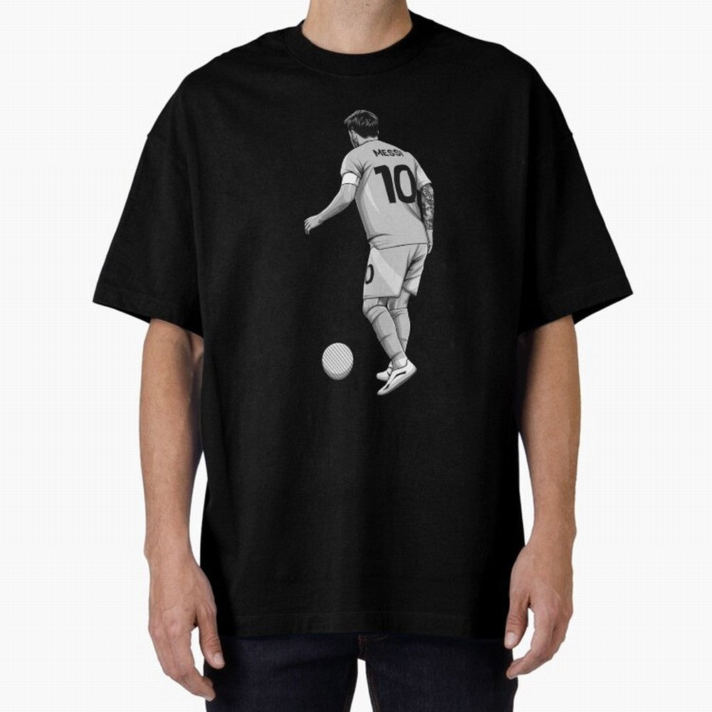 Lionel Messi Black and White Version Classic T-Shirt Remember Iconic Moments from FIFA World Cup 2026 for Fans of Mbappe and Neymar and Spain and Netherlands, Bringing Supporter Pride, Iconic Celebrations, Legendary Names and Global Match Day