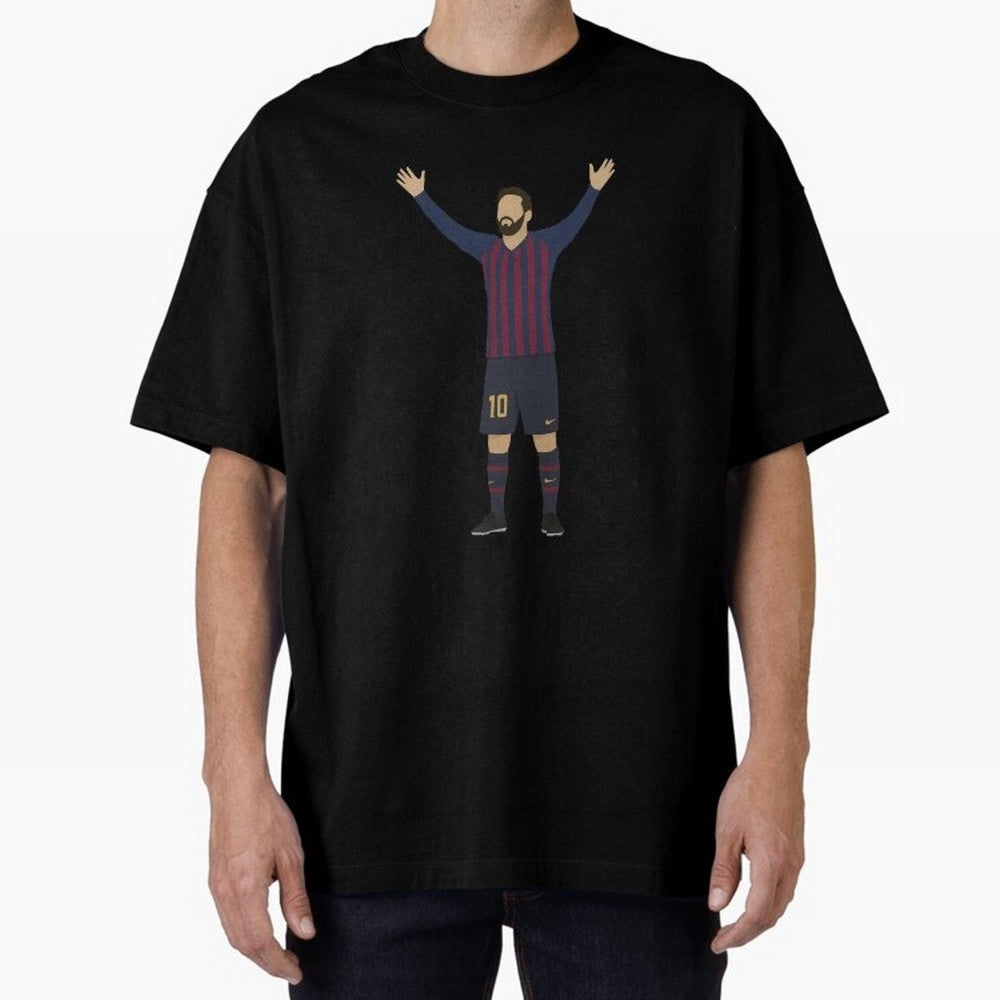 Leo Messi Celebration Sticker Oversized T-Shirt Fuel Your Fan Pride for FIFA World Cup 2026 USA Canada Mexico Made for Messi, Neymar and Mbappe, Germany Energy, Game Day Rituals, Football Legends, Country Pride and the Road to the Final; Perfect