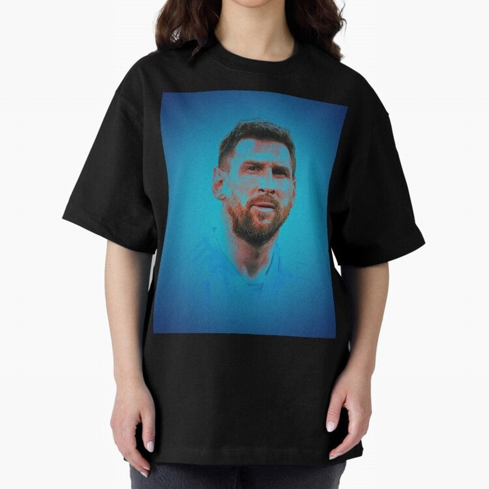 Messi: The Undisputed GOAT Oversized T-Shirt Celebrate Golden Goal Energy in Global Football Passion for FIFA World Cup 2026 USA Canada Mexico, Built around Haaland, Argentina, Soccer Culture, Superstar Moments, National Team Dreams and Competitive