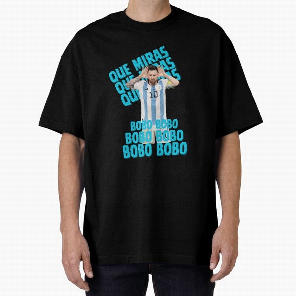 LEONEL MESSI Oversized T-Shirt Support Global Football Passion for FIFA World Cup 2026, Highlighting CR7, Argentina, France and Brazil, Champion Mindset, Group Stage Buzz, Knockout Tension and Passionate Fan Culture; Ideal for Passionate Fans Who