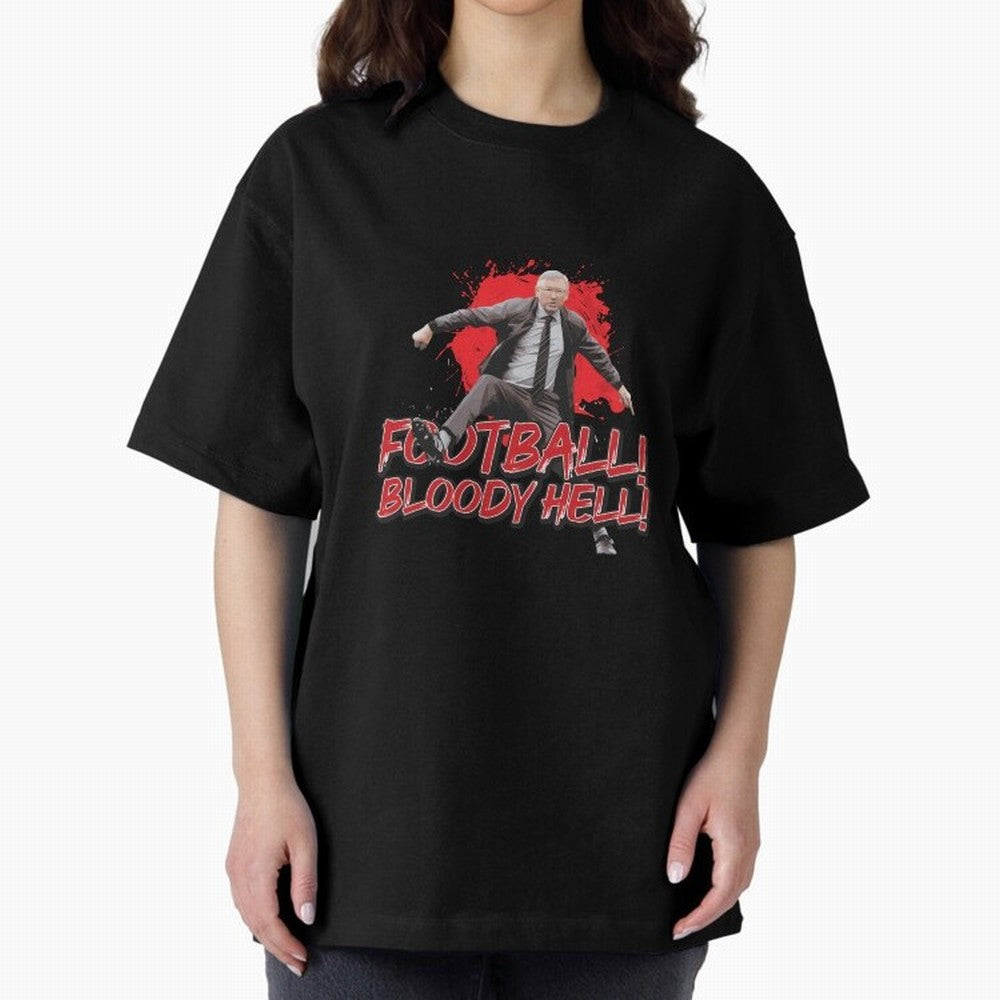 Sir Alex Ferguson - FOOTBALL BLOODY HELL! Essential T-Shirt Celebrate Classic Football Spirit in Match Day Hype around FIFA World Cup 2026, Cristiano Ronaldo, Haaland and CR7, Argentina and Brazil, Global Supporter Spirit, Legendary Goals, National