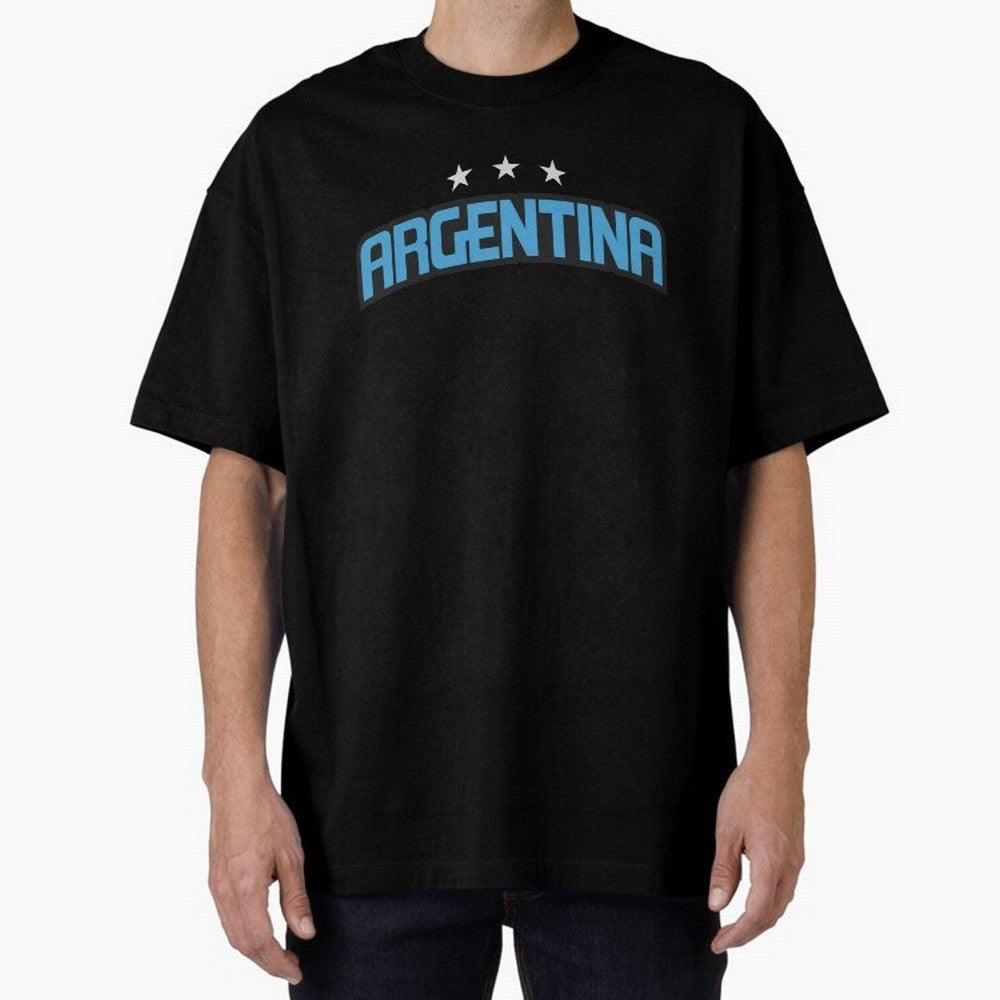 Argentina 3 Stars Classic T-Shirt Showcase Match Day Hype around FIFA World Cup 2026, Cristiano Ronaldo, Haaland and CR7, Portugal, Supporter Pride, Iconic Celebrations, Legendary Names and Global Match Day Energy; Great for Supporters Who Love