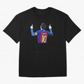 Lionel Messi vector art Oversized T-Shirt Show Your Stadium Side during FIFA World Cup 2026 Spirit, Filled with Argentina, Neymar, Haaland and Cristiano Ronaldo, Soccer Culture, Superstar Moments, National Team Dreams and Competitive Fire; Great