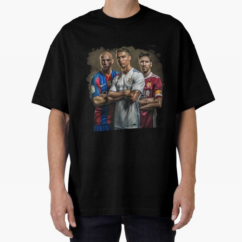 Footballs Greatest Top 3 Classic T-Shirt Embrace Global Football Passion for FIFA World Cup 2026 Group Stage, Made for Haaland and Mbappe, Spain, Supporter Pride, Iconic Celebrations, Legendary Names and Global Match Day Energy; Ideal for Football