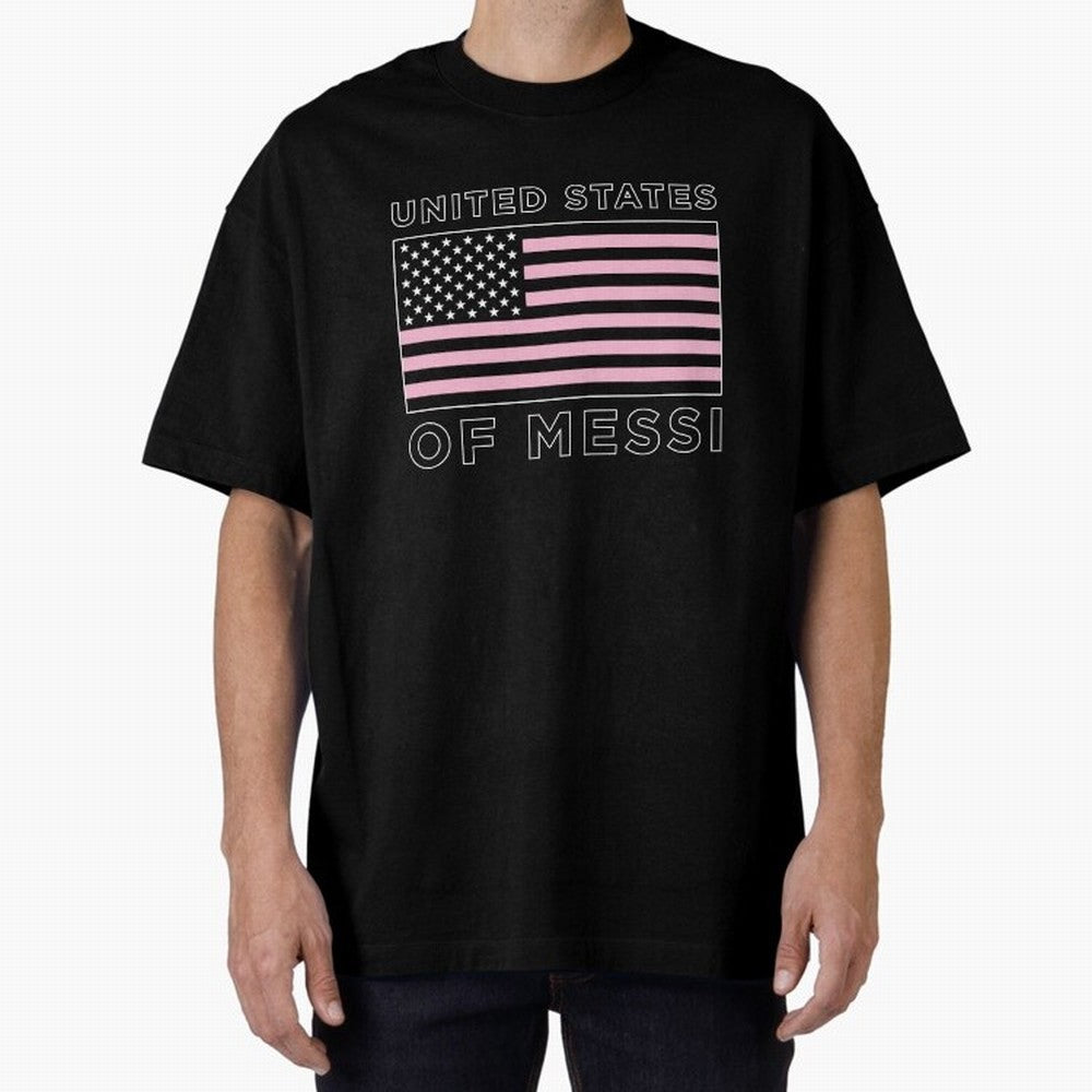 United States of Messi Premium T-Shirt Stand with Global Football Passion for FIFA World Cup 2026 Group Stage, Celebrating Cristiano Ronaldo, Portugal, Championship Spirit, Famous Goals, Roaring Crowds and International Football Unity; Perfect for