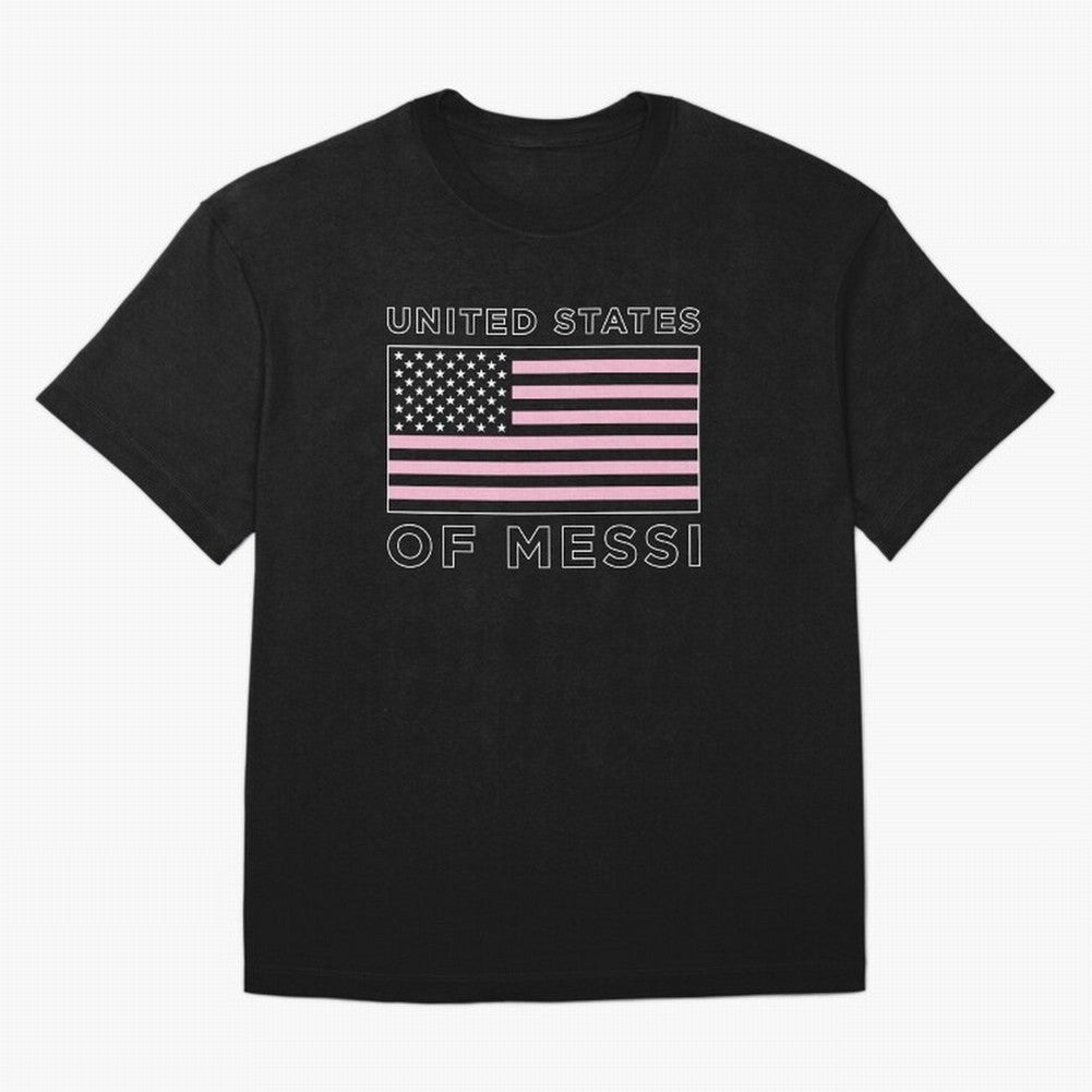 United States of Messi Premium T-Shirt Stand with Global Football Passion for FIFA World Cup 2026 Group Stage, Celebrating Cristiano Ronaldo, Portugal, Championship Spirit, Famous Goals, Roaring Crowds and International Football Unity; Perfect for