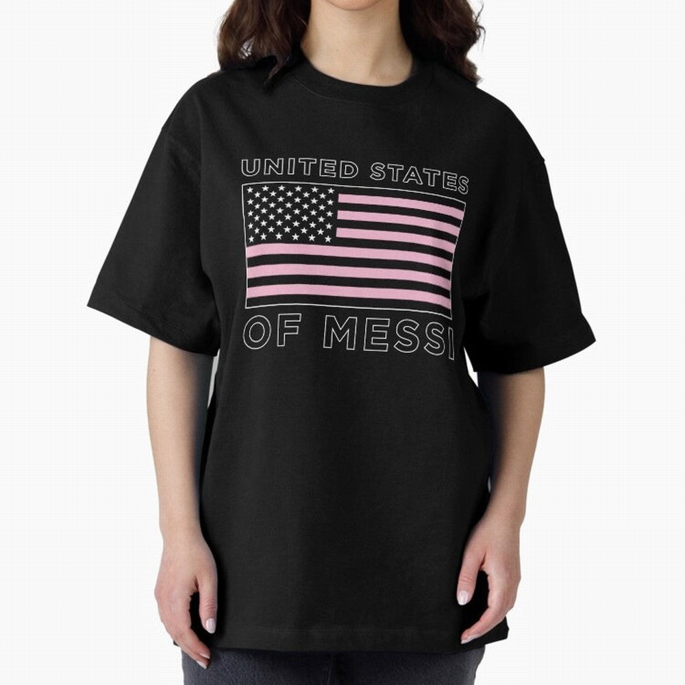 United States of Messi Premium T-Shirt Stand with Global Football Passion for FIFA World Cup 2026 Group Stage, Celebrating Cristiano Ronaldo, Portugal, Championship Spirit, Famous Goals, Roaring Crowds and International Football Unity; Perfect for