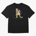 Messi in action GOAT Minimalist Graphic Premium T-Shirt Make the Season About Global Football Passion for FIFA World Cup 2026 USA Canada Mexico, with Haaland, Spain and Netherlands, Game Day Rituals, Football Legends, Country Pride and the Road to