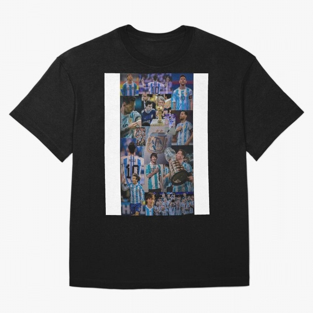 Lionel Messi Graphic T-Shirt Feel International Energy from Global Football Passion for FIFA World Cup 2026, Featuring Haaland and Mbappe, Portugal, Spain and Germany, Championship Spirit, Famous Goals, Roaring Crowds and International Football