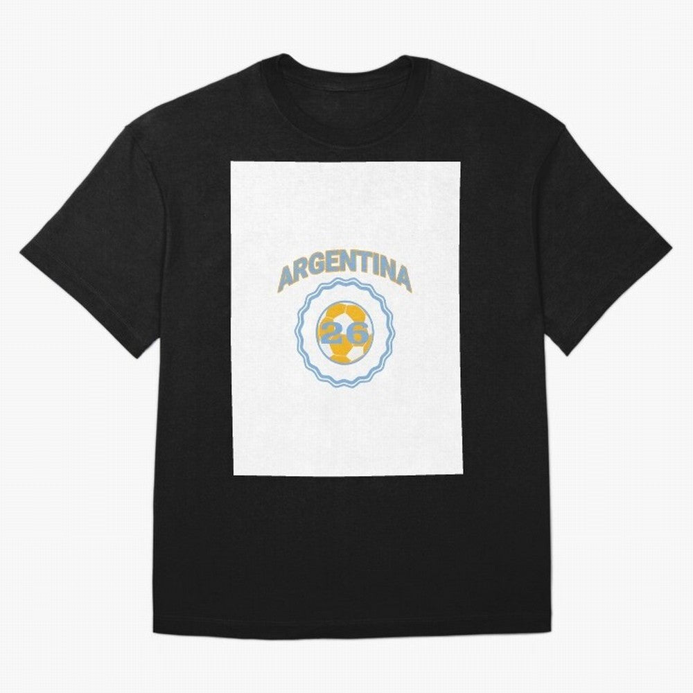 Argentina 2026 world cup soccer badge Graphic T-Shirt Celebrate Global Passion for Match Day Hype around FIFA World Cup 2026 Group Stage, CR7, England, Championship Spirit, Famous Goals, Roaring Crowds and International Football Unity; Created for