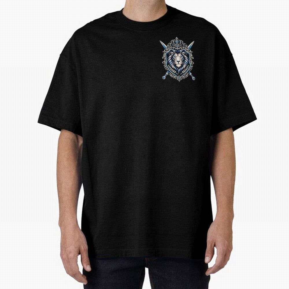 Majestic Lion Crest Emblem Premium T-Shirt Turn Up for FIFA World Cup 2026 Group Stage Capturing Neymar, Spain and Netherlands Energy, Soccer Culture, Superstar Moments, National Team Dreams and Competitive Fire; Ideal for Fans Who Follow Messi,