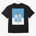 Lionel Messi - Iconic Soccer Legend Graphic T-Shirt Share Match Day Hype around FIFA World Cup 2026 USA Canada Mexico, Messi, Neymar and Mbappe, Argentina and Brazil, Sports Nostalgia, International Competition, Famous Players and Unforgettable