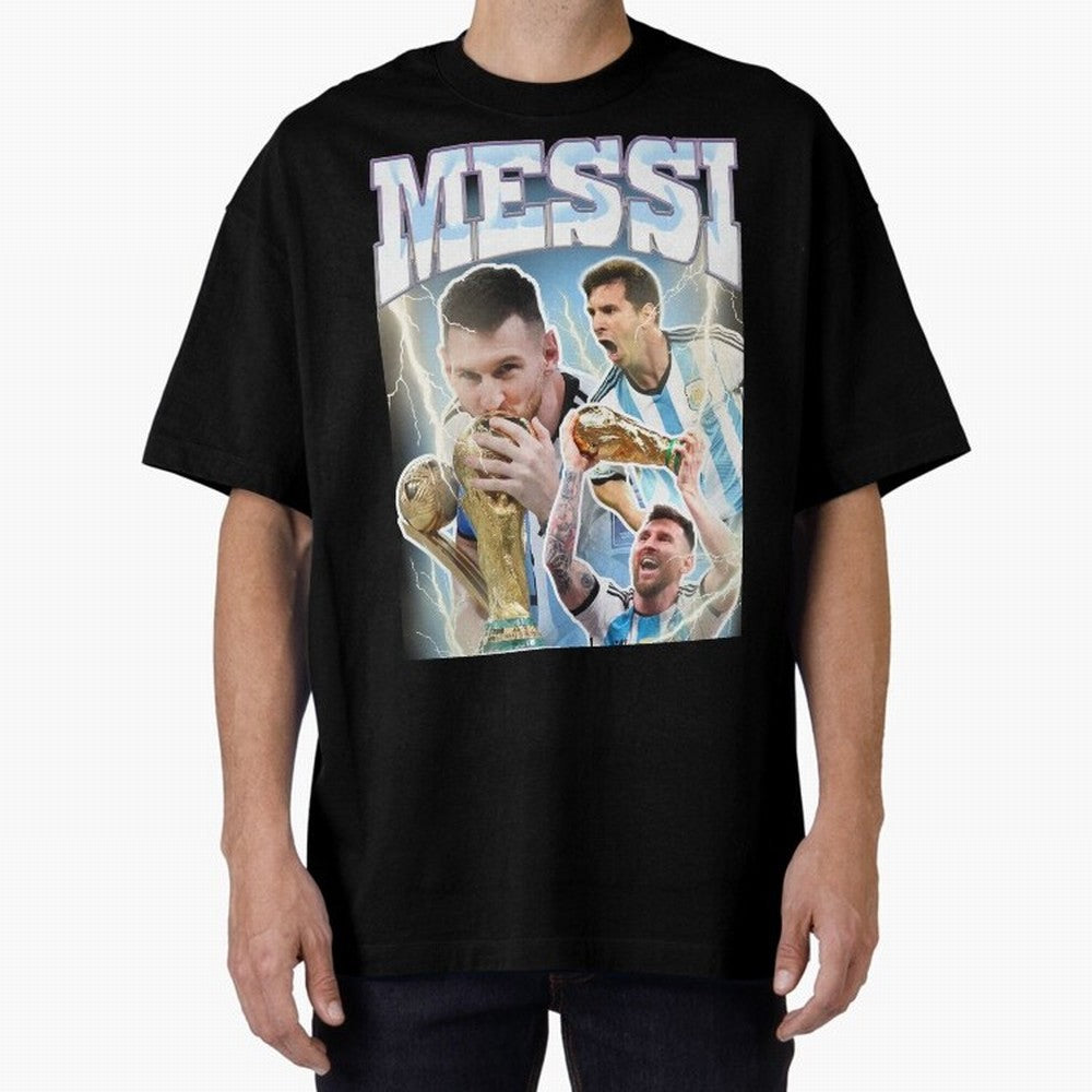 Messi Champion Vintage Retro Design Premium T-Shirt Honor the Football Icons of Match Day Hype around FIFA World Cup 2026 USA Canada Mexico, Messi, England, Football Passion, Legendary Performances, Festival Vibes and Supporter Community; Great for
