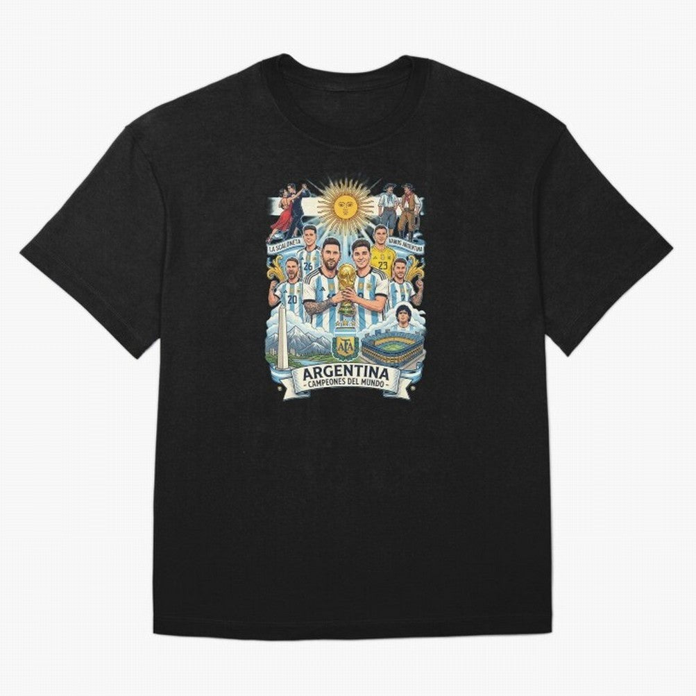 Argentina 2026 ¨C Copa Mundial Spirit Classic T-Shirt Remember Global Football Passion for FIFA World Cup 2026, Built around CR7 and Messi, England and Germany, Worldwide Fan Energy, Dramatic Goals, Stadium Lights and Championship Celebrations;