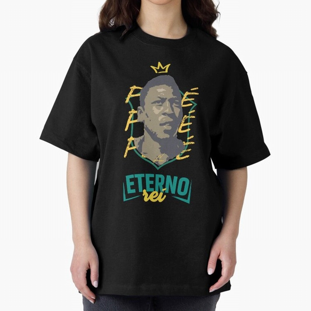 Messi and Neymar wearing a Pele t-shirt - Pel¨¦ Eterno - Pele Forever Rei Classic T-Shirt Show Your Stadium Side during Match Day Hype around FIFA World Cup 2026, Messi, CR7 and Mbappe, England, France and Netherlands, Goal Celebration Energy,