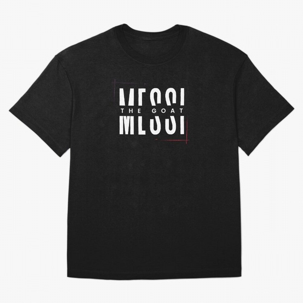 Messi Fan Art - THE GOAT (Black Edition) Classic T-Shirt Show Fan Pride Across Global Football Passion for FIFA World Cup 2026, Centered on Messi, CR7 and Mbappe, Spain, Tournament Hype, Historic Matchups, Family Viewing Parties and Global Sports
