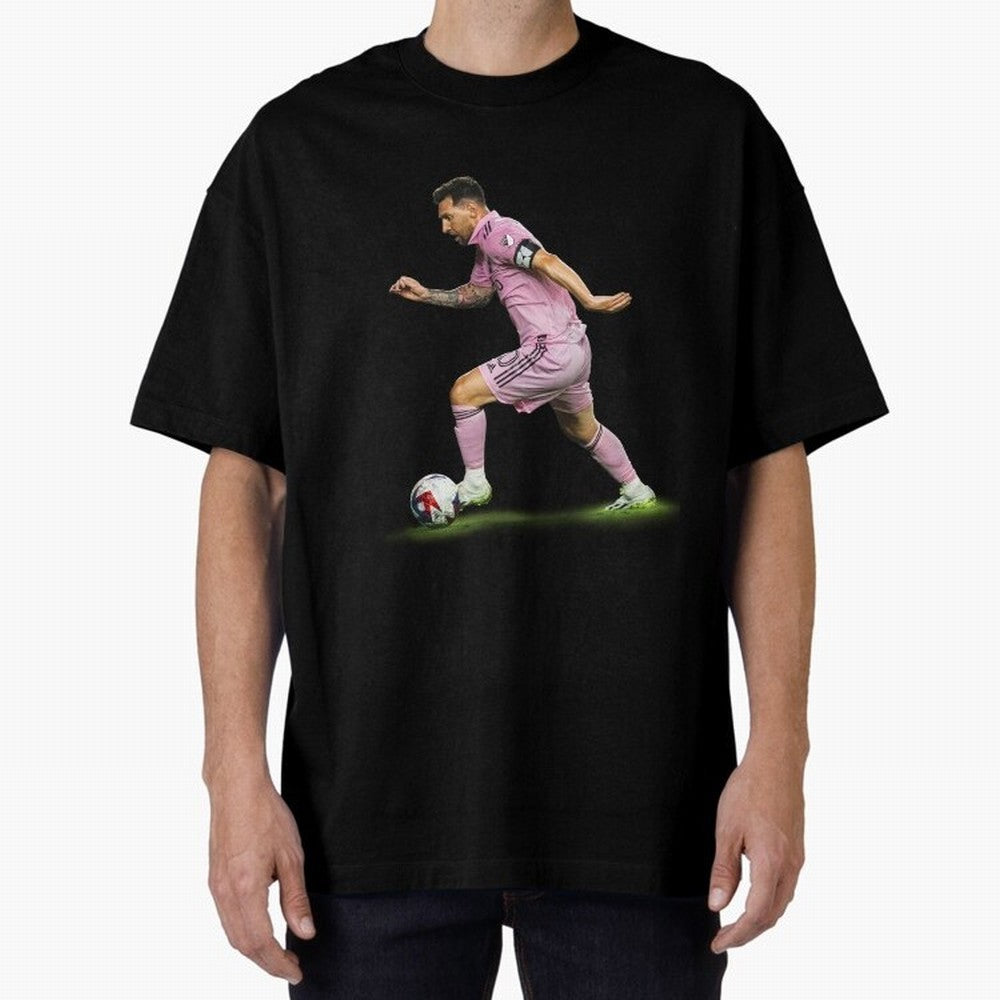 Messi Inter Miami Soccer Art ¨C Football Legend in Pink Jersey Classic T-Shirt Represent Football Lovers during Global Football Passion for FIFA World Cup 2026, Featuring Neymar, Haaland and Cristiano Ronaldo, England and Germany, Championship