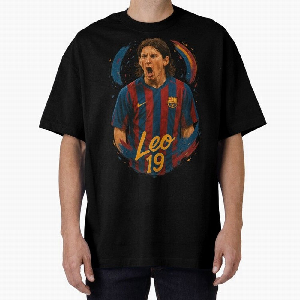 Young Messi Barcelona Art ¨C Rising Legend in Number 19 Tribute	 Classic T-Shirt Enjoy the Biggest Football Party of Match Day Hype around FIFA World Cup 2026 USA Canada Mexico, Neymar, Haaland and Cristiano Ronaldo, England, France and