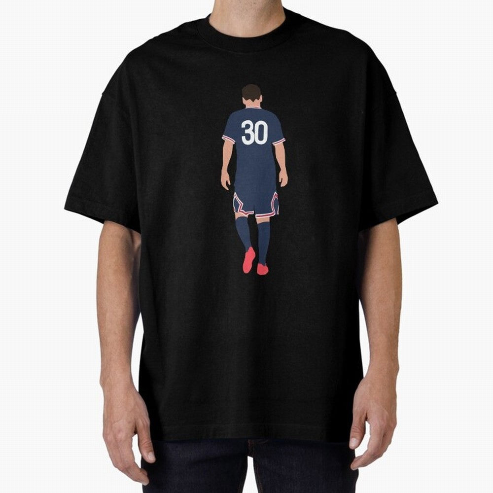 Leo Messi France Football Player Oversized T-Shirt Celebrate Golden Goal Energy in FIFA World Cup 2026 Group Stage for Fans of Messi and Cristiano Ronaldo and Argentina, Bringing Match Day Excitement, Supporter Culture, Golden Goals and Global