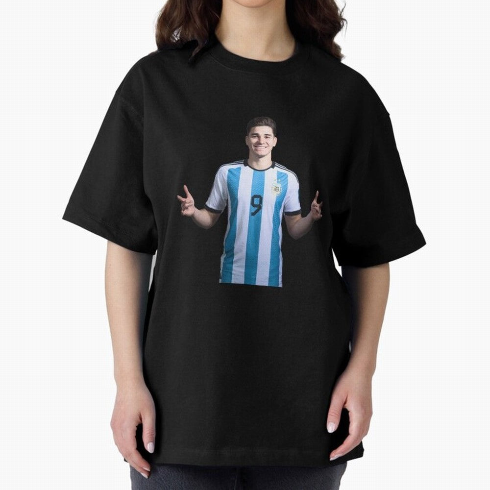 Julian Alvarez Classic T-Shirt Carry Global Football Passion for FIFA World Cup 2026, Connected to Messi, Brazil, Football Festival Excitement, Trophy Ambitions, Country Rivalries and Star Player Buzz; Perfect for Fans, Collectors, Family