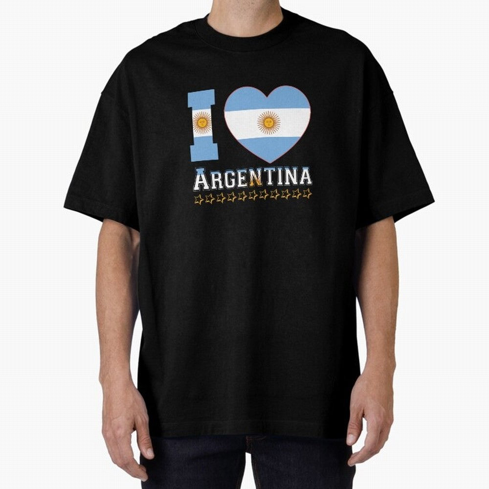 I love Argentina Classic T-Shirt Stand Out with Spirit from Global Football Passion for FIFA World Cup 2026 Group Stage, Built around Messi, CR7 and Mbappe, France, Global Supporter Spirit, Legendary Goals, National Colors and Tournament