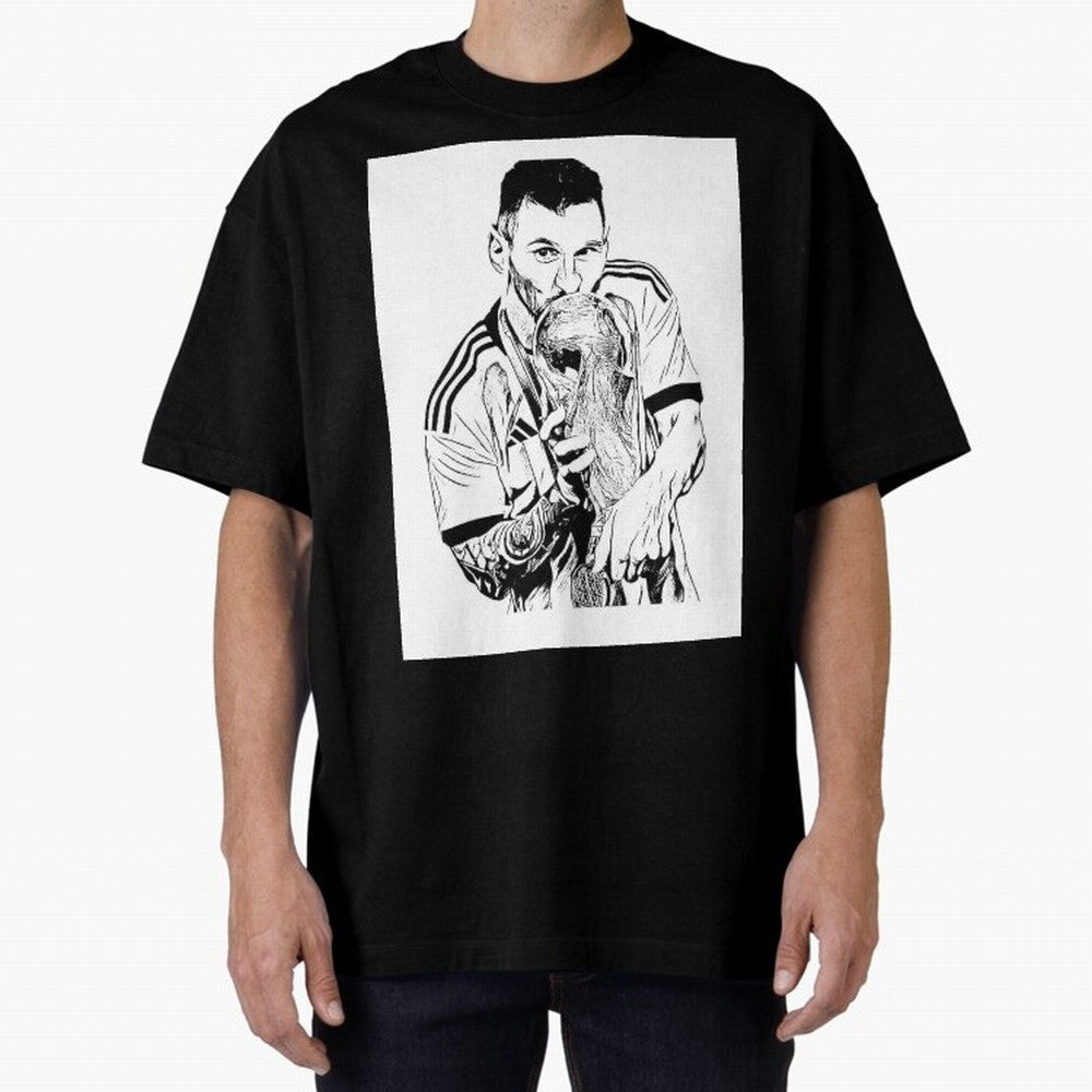 Drawing Leo Messi Classic T-Shirt Relive the FIFA World Cup 2026 Journey through Haaland and Mbappe Highlights, England Pride, Retro Football Energy, Iconic Rivalries, Trophy Chase Drama and Stadium Atmosphere; Made for Collectors Who Enjoy Iconic
