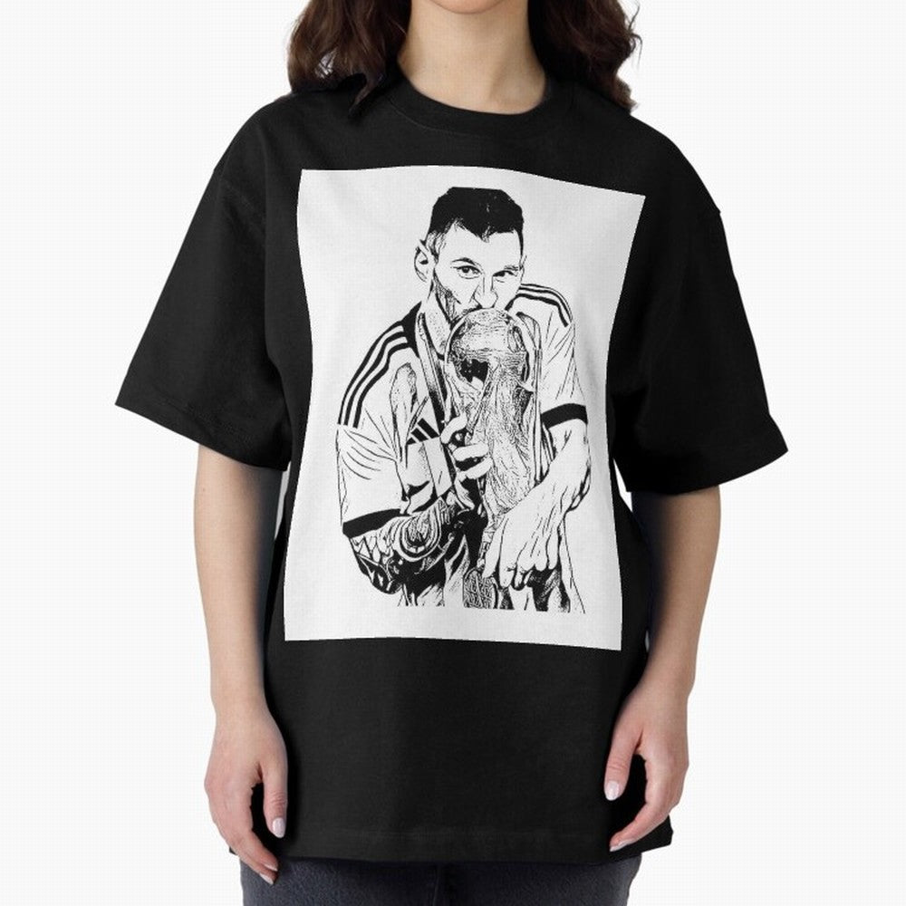 Drawing Leo Messi Classic T-Shirt Relive the FIFA World Cup 2026 Journey through Haaland and Mbappe Highlights, England Pride, Retro Football Energy, Iconic Rivalries, Trophy Chase Drama and Stadium Atmosphere; Made for Collectors Who Enjoy Iconic