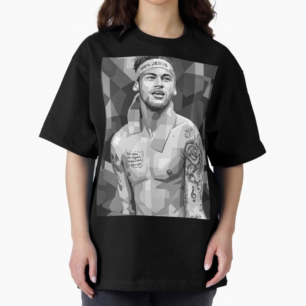Neymar Grayscale Classic T-Shirt Elevate FIFA World Cup 2026 for Fans of Haaland and France, Bringing Vintage Soccer Flavor, Modern Football Stars, National Flags and Final Night Emotion; Ideal for Fans Who Follow Messi, Cristiano Ronaldo, CR7,