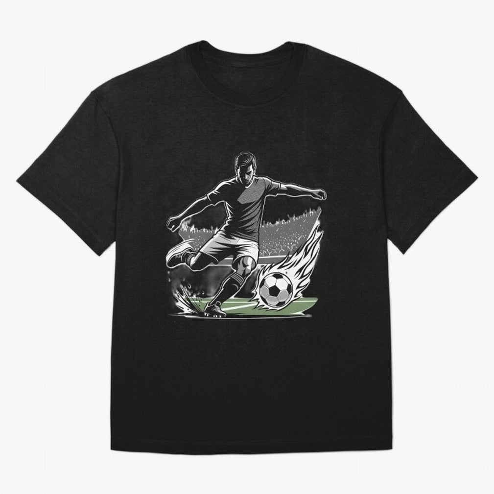 Soccer Player Classic T-Shirt Capture Stadium Memories from FIFA World Cup 2026 USA Canada Mexico Spirit, with Portugal, Spain and Germany, CR7 and Messi, Sports Nostalgia, International Competition, Famous Players and Unforgettable Victories;