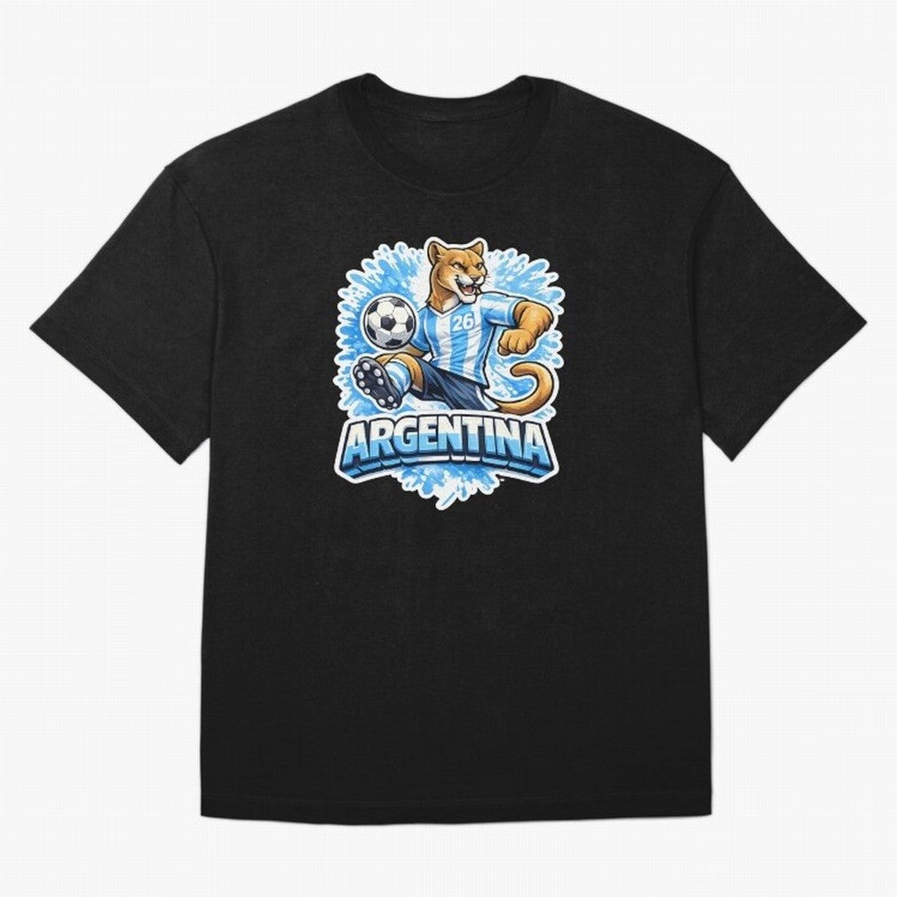 Argentina Soccer Mascot - Albiceleste Edition Essential T-Shirt Show Fan Pride Across FIFA World Cup 2026 USA Canada Mexico Spirit, Connected to Netherlands, Haaland and Mbappe, Football Passion, Legendary Performances, Festival Vibes and Supporter