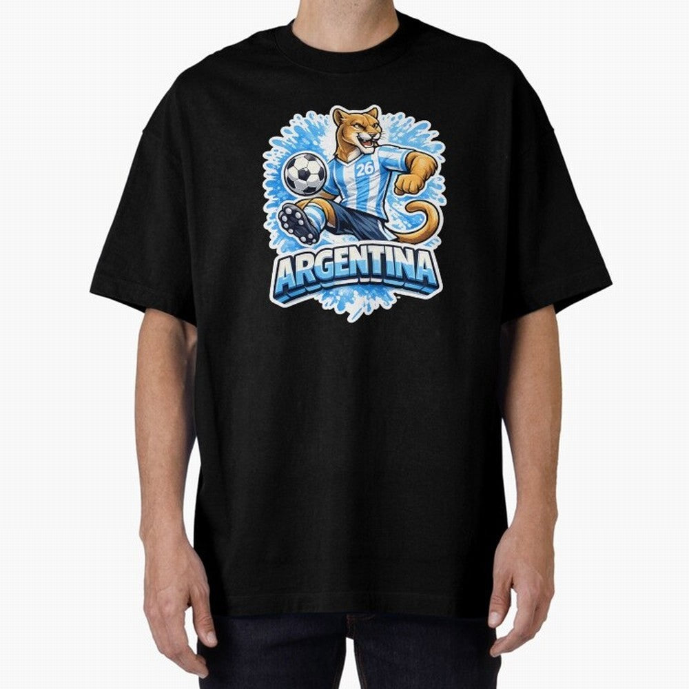 Argentina Soccer Mascot - Albiceleste Edition Essential T-Shirt Show Fan Pride Across FIFA World Cup 2026 USA Canada Mexico Spirit, Connected to Netherlands, Haaland and Mbappe, Football Passion, Legendary Performances, Festival Vibes and Supporter