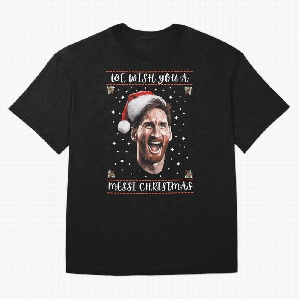 Messi Christmas Funny Football Holiday Classic T-Shirt Show Passion for the Stars of Global Football Passion for FIFA World Cup 2026, Celebrating Cristiano Ronaldo, Argentina, France and Brazil, Tournament Hype, Historic Matchups, Family Viewing