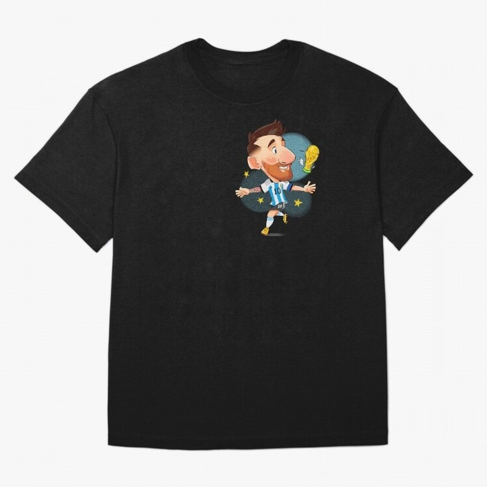 Messi GOAT Oversized T-Shirt Cheer for Global Football Passion for FIFA World Cup 2026 USA Canada Mexico, Driven by Cristiano Ronaldo, Spain, Retro Football Energy, Iconic Rivalries, Trophy Chase Drama and Stadium Atmosphere; Created for Match Day