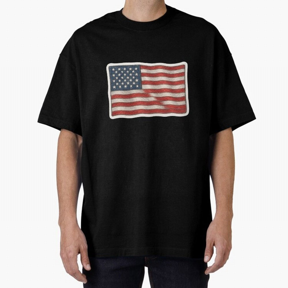 United States Flag USA Patriotic Stars and Stripes Art Classic T-Shirt Show Championship Spirit for FIFA World Cup 2026 for Fans of Mbappe and Neymar and Brazil, Portugal and Argentina, Bringing Classic Soccer Heritage, Championship Pressure, Fan