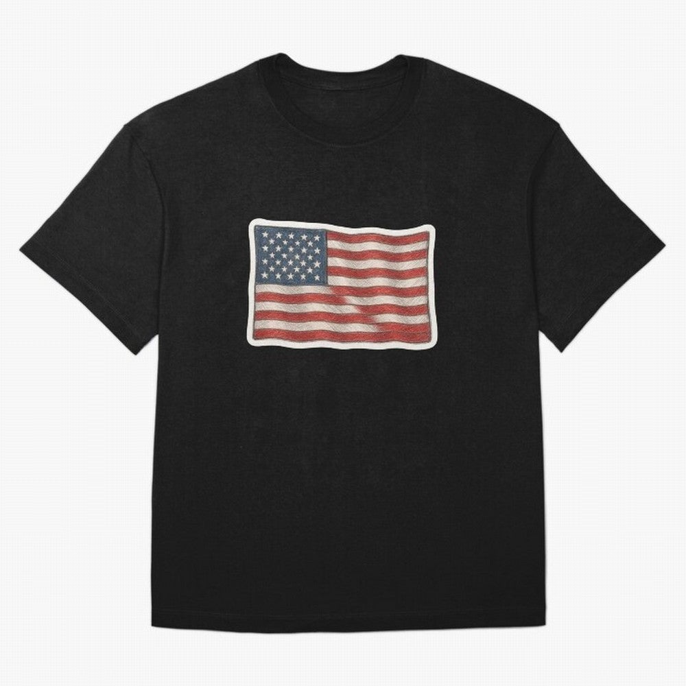 United States Flag USA Patriotic Stars and Stripes Art Classic T-Shirt Show Championship Spirit for FIFA World Cup 2026 for Fans of Mbappe and Neymar and Brazil, Portugal and Argentina, Bringing Classic Soccer Heritage, Championship Pressure, Fan