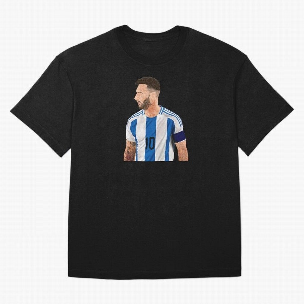 Messi em pintura digital Classic T-Shirt Experience the Global Stage of Global Football Passion for FIFA World Cup 2026 USA Canada Mexico, Highlighting Mbappe, Spain and Netherlands, Fan Favorite Moments, National Team Passion, Big Match Drama and